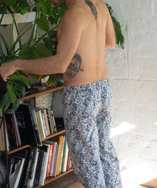 Short De Pyjama Homme Imprimé Fleurs Tropicales - Tissu Doux Extensible - Taille élastique Réglable - 3